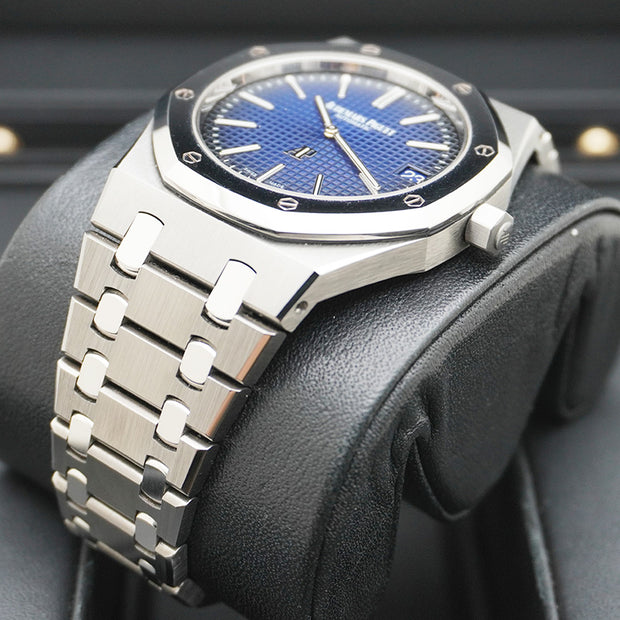 Audemars Piguet Limited Edition Royal Oak Extra-Thin 39mm 15202IP Smoked Blue Dial Pre-Owned