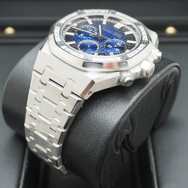 Audemars Piguet Royal Oak Chronograph White Gold 38mm Blue Dial 26715BC.ZZ.1356BC.01