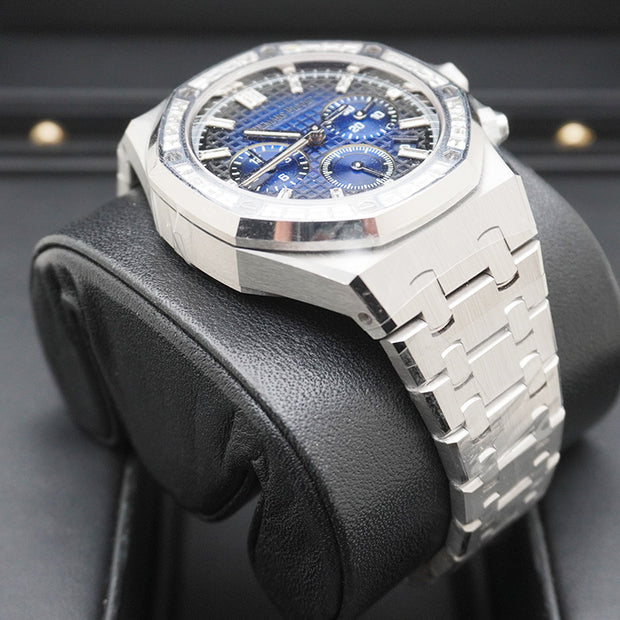 Audemars Piguet Royal Oak Chronograph White Gold 38mm Blue Dial 26715BC.ZZ.1356BC.01