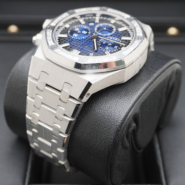 Audemars Piguet Royal Oak Chronograph White Gold 38mm Blue Dial 26715BC.ZZ.1356BC.01