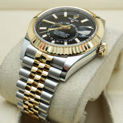 Rolex Sky-Dweller 336933 42mm Yellow Gold Two Tone Black Dial