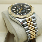 Rolex Sky-Dweller 336933 42mm Yellow Gold Two Tone Black Dial