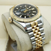 Rolex Sky-Dweller 336933 42mm Yellow Gold Two Tone Black Dial