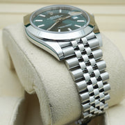 Rolex Datejust 41mm Mint Green Dial Smooth Bezel 126300