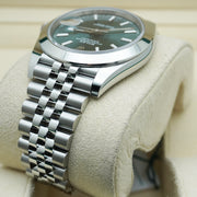 Rolex Datejust 41mm Mint Green Dial Smooth Bezel 126300