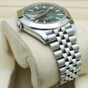 Rolex Datejust 41mm Mint Green Dial Smooth Bezel 126300