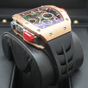 Richard Mille RM65-01 Automatic Winding Rose Gold Split Chronograph Open-Work Dial