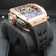 Richard Mille RM65-01 Automatic Winding Rose Gold Split Chronograph Open-Work Dial