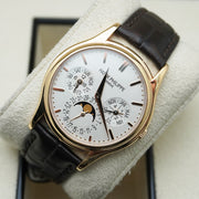 Patek Philippe Grand Complications Perpetual Calendar Moon Phase 37mm 5140R Silver Dial Pre-Owned