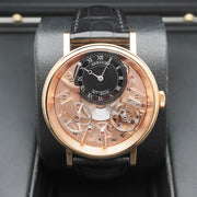 Breguet Tradition 40mm 7057BR/R9/9W6 Openworked/Black Roman Dial Pre-Owned