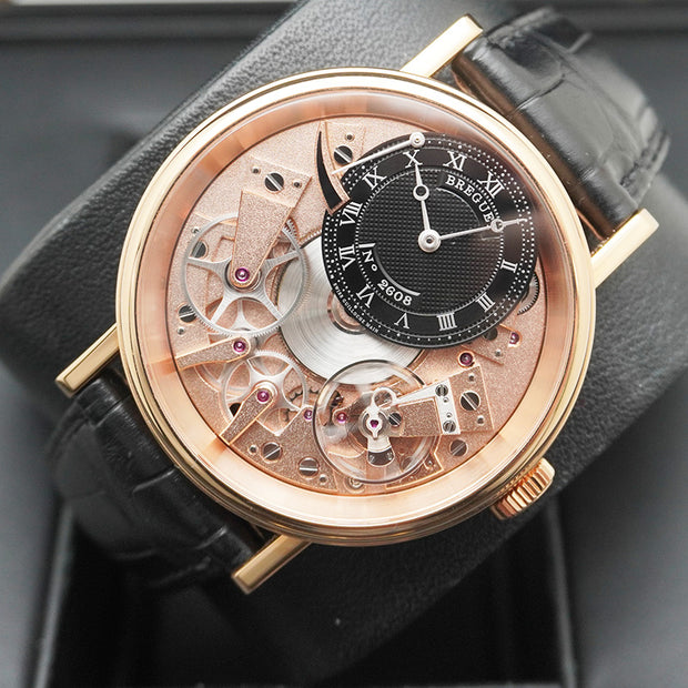 Breguet Tradition 40mm 7057BR/R9/9W6 Openworked/Black Roman Dial Pre-Owned