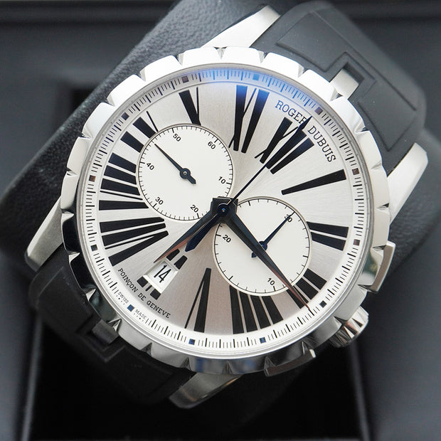 Roger Dubuis Excalibur 42mm Chronograph Silver Dial RDDBEX0388 Pre-Owned