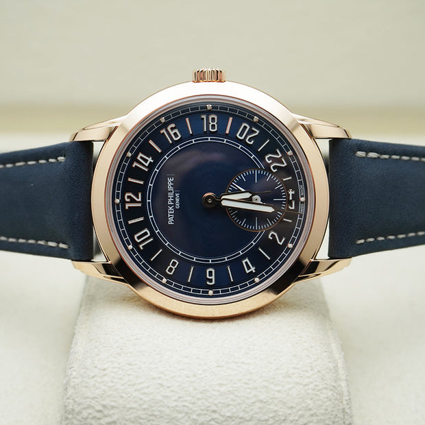 Patek Philippe Calatrava Travel Time 42mm Blue Dial 5224R