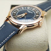 Patek Philippe Calatrava Travel Time 42mm Blue Dial 5224R