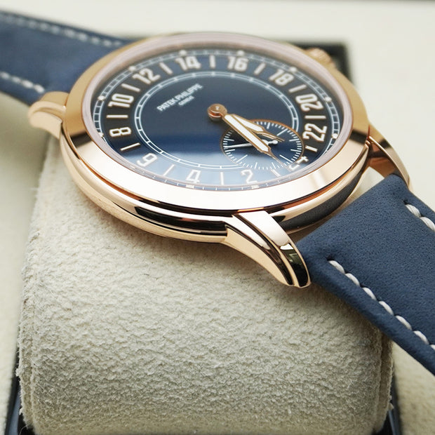 Patek Philippe Calatrava Travel Time 42mm Blue Dial 5224R