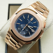 Patek Philippe Nautilus Chronograph 40mm 5980/1R With Factory Blue Dial Pre-Owned