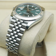 Rolex Datejust 41mm Mint Green Dial Fluted Bezel 126334