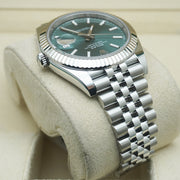 Rolex Datejust 41mm Mint Green Dial Fluted Bezel 126334