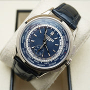 Patek Philippe World Time Chronograph Complication 39mm 5930G Blue Dial Pre-Owned