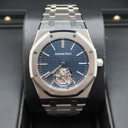 Audemars Piguet Royal Oak Self Winding Flying Tourbillon Extra-Thin (RD#3) 39mm 26670ST.OO.1240ST.02 Blue Dial