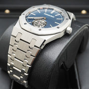 Audemars Piguet Royal Oak Self Winding Flying Tourbillon Extra-Thin (RD#3) 39mm 26670ST.OO.1240ST.02 Blue Dial