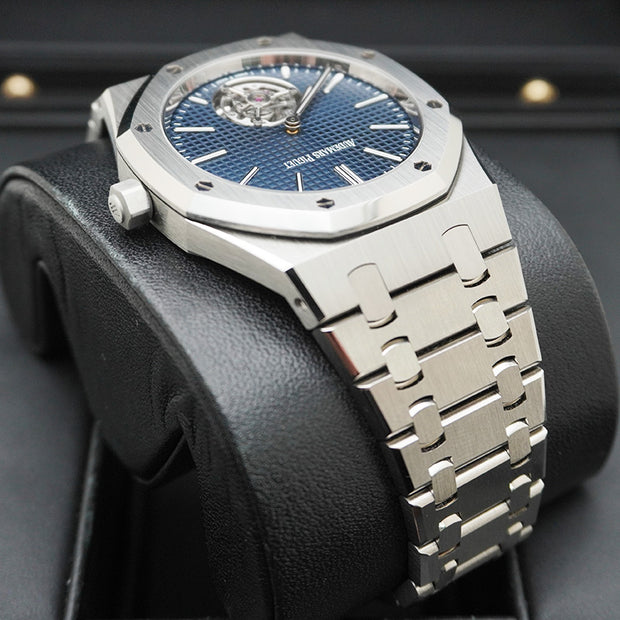 Audemars Piguet Royal Oak Self Winding Flying Tourbillon Extra-Thin (RD#3) 39mm 26670ST.OO.1240ST.02 Blue Dial