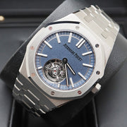 Audemars Piguet Royal Oak Self Winding Flying Tourbillon 41mm 26730TI.OO.1320TI.02 Blue Dial