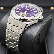 Audemars Piguet Royal Oak Selfwinding Flying Tourbillon Extra-Thin (RD#3) 37mm 26660ST.OO.1356ST.02 Purple Dial