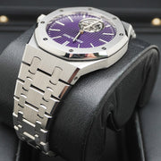 Audemars Piguet Royal Oak Selfwinding Flying Tourbillon Extra-Thin (RD#3) 37mm 26660ST.OO.1356ST.02 Purple Dial