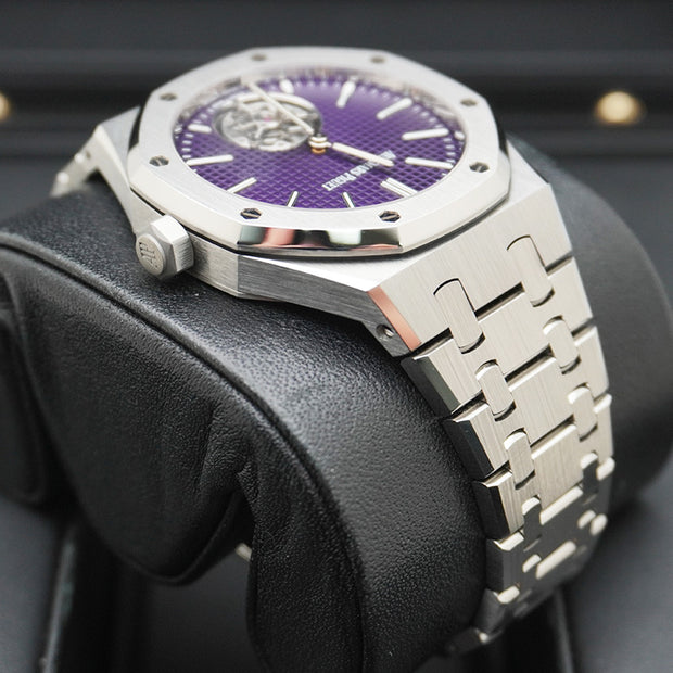 Audemars Piguet Royal Oak Selfwinding Flying Tourbillon Extra-Thin (RD#3) 37mm 26660ST.OO.1356ST.02 Purple Dial