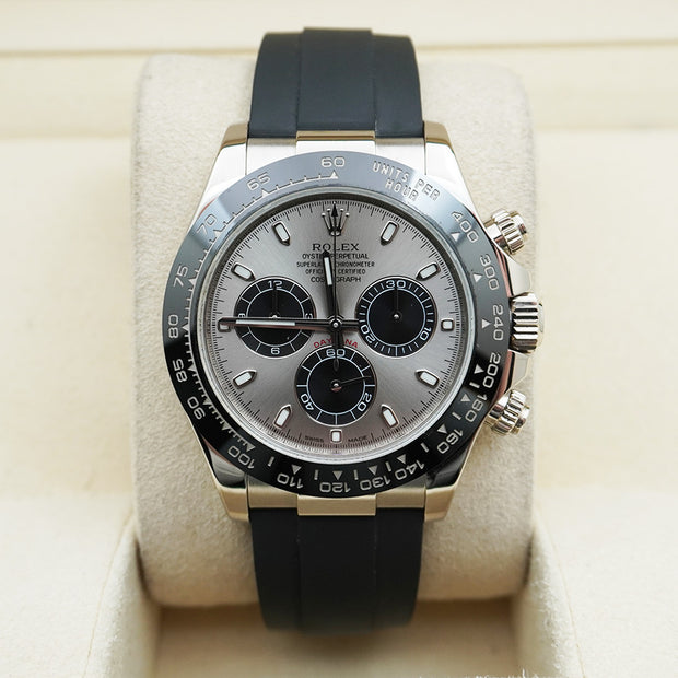 Rolex Daytona 40mm Oyster Flex 116519LN White Gold Black Dial Pre-Owned