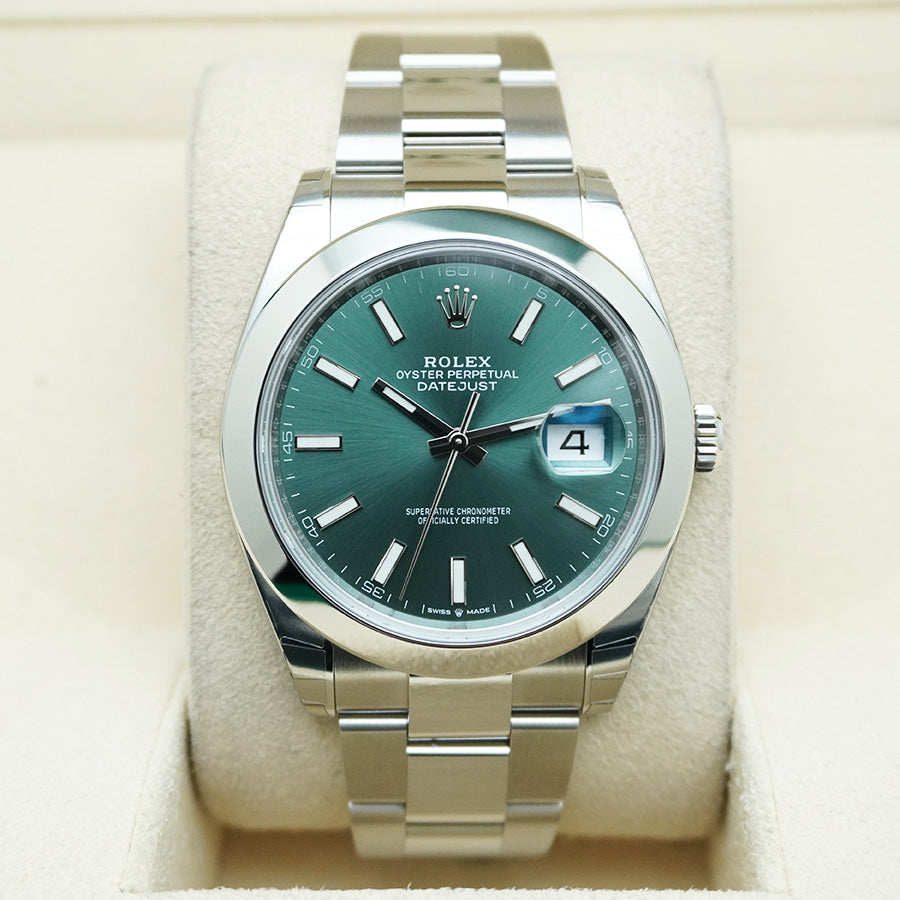 ROLEX Datejust オーバーホール済み Rolex Datejust II Mint Green Dial 41mm Watch | 126300 | FCT