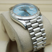 Rolex Day-Date 40 Platinum Ice Blue Diamond Dial 228236