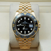 Rolex GMT-MASTER II Yellow Gold Jubilee 126718GRNR Black Dial