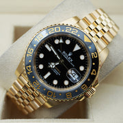 Rolex GMT-MASTER II Yellow Gold Jubilee 126718GRNR Black Dial