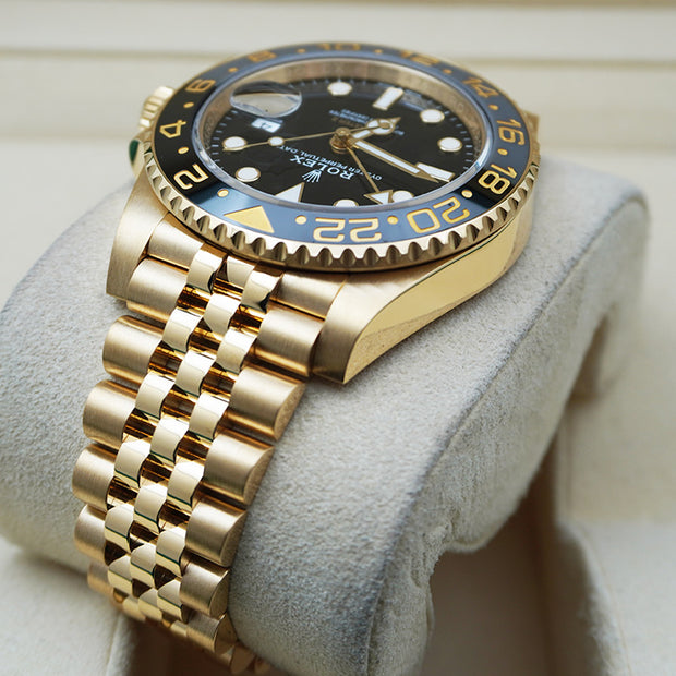 Rolex GMT-MASTER II Yellow Gold Jubilee 126718GRNR Black Dial