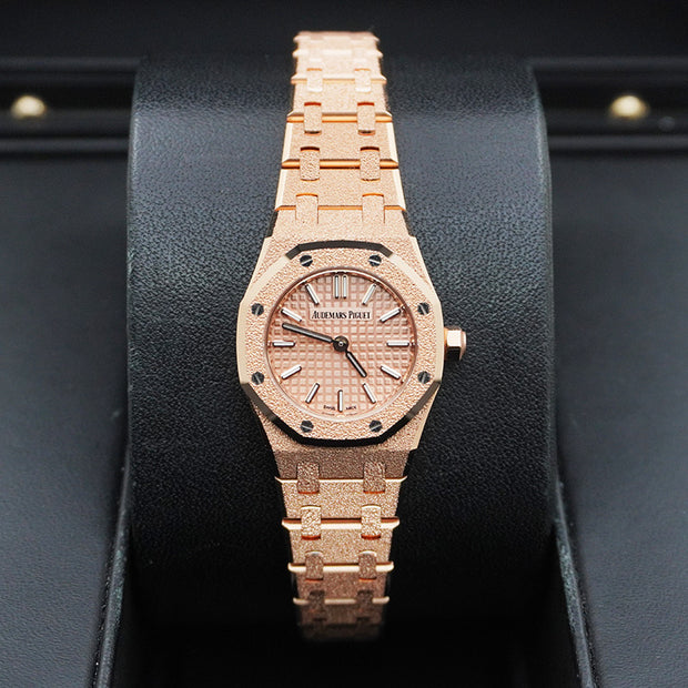 Audemars Piguet Royal Oak Mini Frosted Quartz 23mm Rose Dial 67630OR