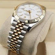 Rolex Datejust 41mm White Dial Fluted Bezel 126333