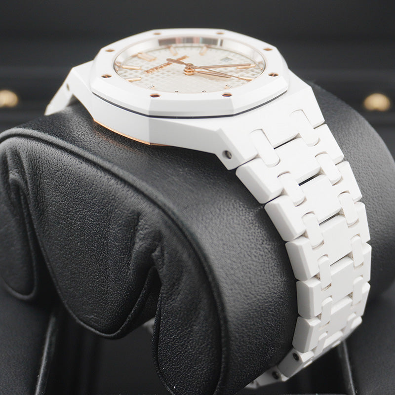 Audemars Piguet Royal Oak White Ceramic | 77350CB.OO.1266CB.01