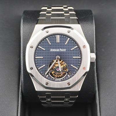 Audemars Piguet Royal Oak Extra-Thin Tourbillon 41mm 26510ST Blue Dial Pre-Owned