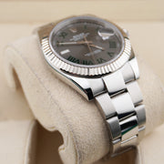 Rolex Datejust 41mm Slate Roman Numeral Dial Fluted Bezel 126334