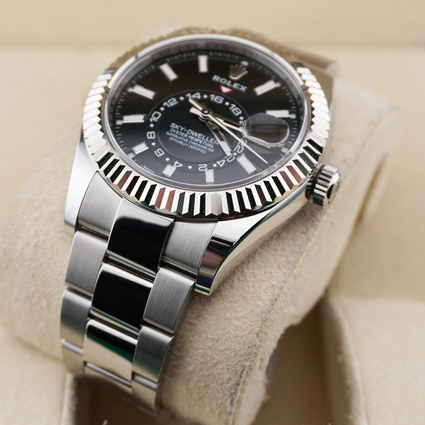 Rolex Sky-Dweller 42mm Stainless Steel 326934 Black Dial