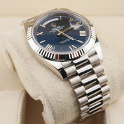 Rolex Day-Date 40 Presidential 228239 Fluted Bezel Blue Dial