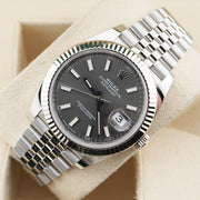 Rolex Datejust 41mm Slate Dial Fluted Bezel 126334