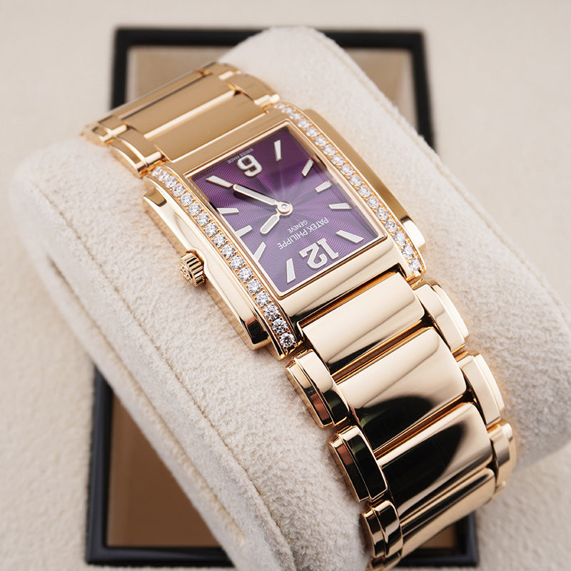 中古 パテック フィリップ PATEK PHILIPPE 4910/1201R-0101 パープル レディース 腕時計 PATEK PHILIPPE - 中古 パテック フィリップ PATEK PHILIPPE 4910