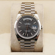 Rolex Day-Date 40 White Gold Slate Dial 228239