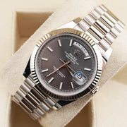 Rolex Day-Date 40 White Gold Slate Dial 228239