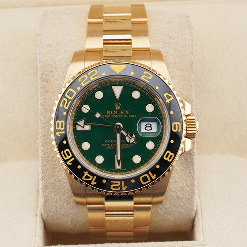 Rolex GMT-Master II 40mm 116718LN Green Dial Pre-Owned