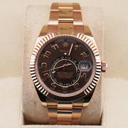 Rolex Sky-Dweller 42mm 326935 Chocolate Arabic Dial Pre-Owned