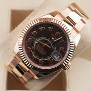 Rolex Sky-Dweller 42mm 326935 Chocolate Arabic Dial Pre-Owned